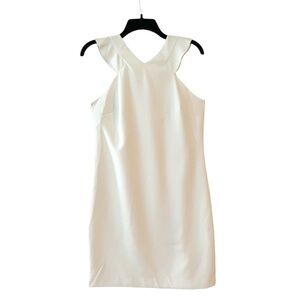 Ann Taylor Ivory Crepe Dress Size 6